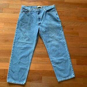 Levis 550 Relaxed Fit Jeans Mens 40x30 Light Wash Blue Denim Pants 550-0260